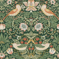 Tapeta botaniczna "Złodziej truskawek" Graham & Brown Strawberry Thief 124234 William Morris At Home