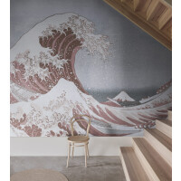 Fototapeta fala Rebel Walls R20531 Under the Wave off Kanagawa Pink First Rebels