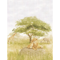Mural zwierzęta sawanny Decoprint CW6114-2 Wild Life Cute Walls
