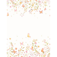 Mural rośliny i motyle Decoprint CW6126-1 Butterfly Garden Cute Walls