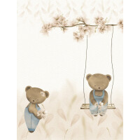 Mural misie Decoprint CW6127-2 Swingin Teddy Cute Walls