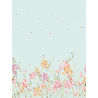 Mural polne kwiaty Decoprint CW6129-2 Bee Flowers Cute Walls
