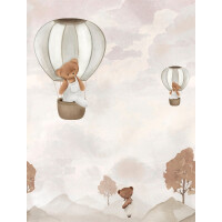 Mural pluszowe misie w balonach Decoprint CW6135-2 Ballon Buddies Cute Walls