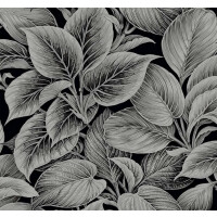 Tapeta liście Wallquest WS70300 Shades of White