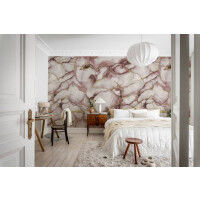 Fototapeta imitująca marmur Rebel Walls R20241 Agate Dreams Pink Hot Pops