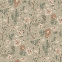 Tapeta roślinne pnącza Sandberg S10499 Ulla Garden Green Tradgarden