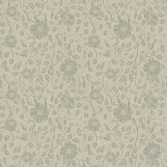 Tapeta stylizowane róże Sandberg S10569 Anton Sage Green Tradgarden