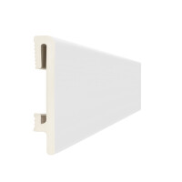 Listwa przypodłogowa malowana - biała PF080 DuroFit – wys. 8 cm