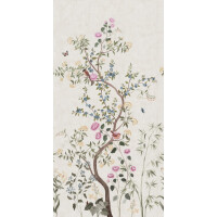 Fototapeta botaniczna w stylu chinoiserie Sandberg S10587 Eleonora Green Herbarium