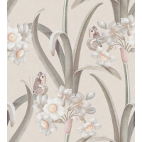 Fototapeta kwiaty i motyle Sandberg S10602 Lilian Pastel Herbarium