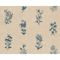 Fototapeta delikatne kwiaty vintage Sandberg S10610 Victoria Blue Herbarium