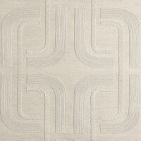 Tapeta tekstylna z haftem geometrycznym Casamance 71690202 Sensation