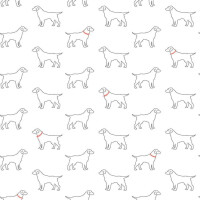 Tapeta psy Wallquest 3122-10400 Flora & Fauna
