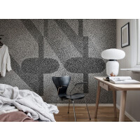 Fototapeta geometryczna oko ptaka Rebel Walls R19294 Birdseye Graphite Mic Linder