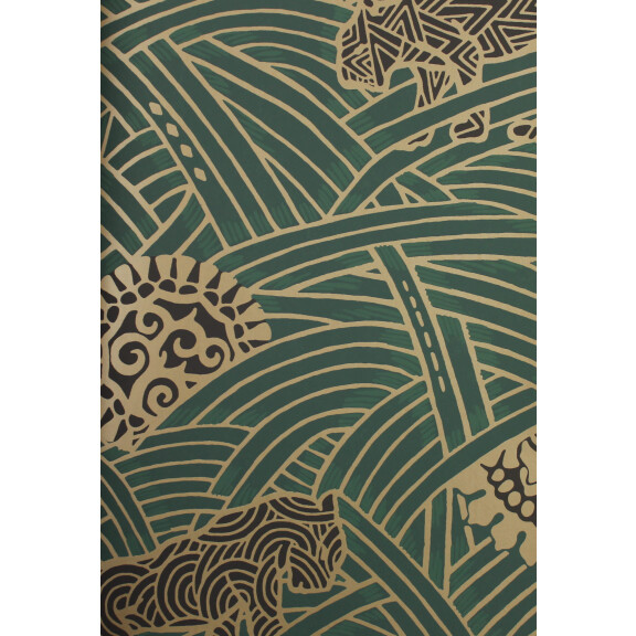 Tapeta Art-Deco York Wallcoverings AF6551 Tibetan Tigers Tea Garden