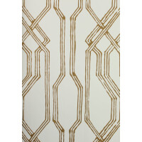 Tapeta orientalna kratownica York Wallcoverings AF6560 Oriental Lattice Tea Garden