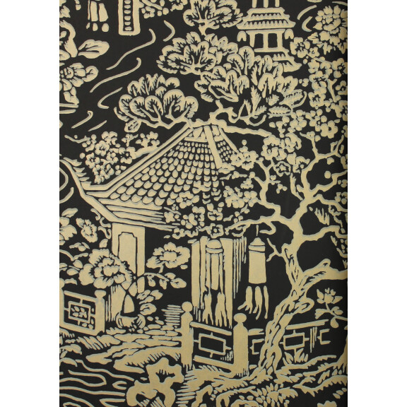 Tapeta orientalna York Wallcoverings AF6577 Chinoiserie Tea Garden