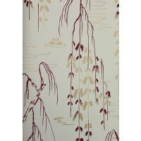 Tapeta roślinna York Wallcoverings AF6584 Willow Branches Tea Garden