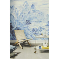 Mural York Wallcoverings AF6598M Misty Mountain Mural Tea Garden