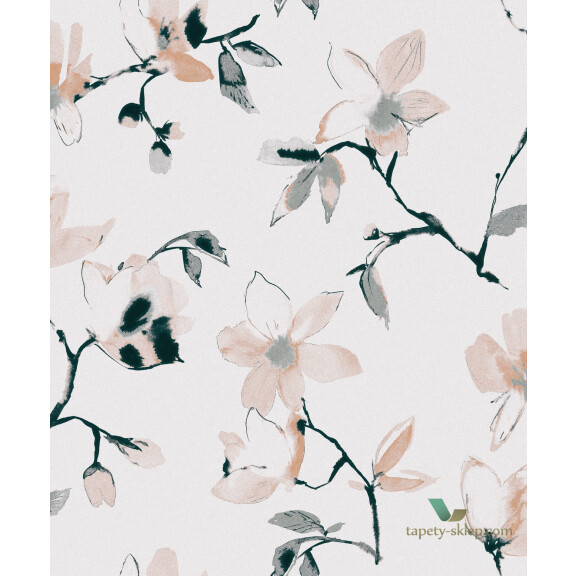 Tapeta kwiaty magnolii Khroma LAV003 Laetitia La Vie en Rose