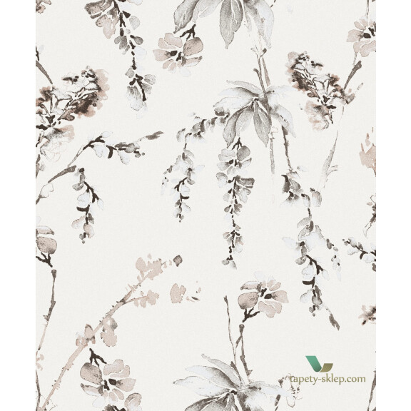 Tapeta kwiaty wisterii Khroma LAV502 Alba La Vie en Rose