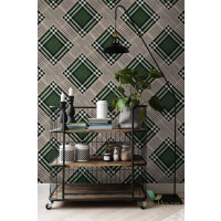 Tapeta Mind the Gap WP20389 Checkered Patchwork British Green