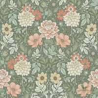 Tapeta Kwiaty Vintage Boras 7666 Dahlia Garden Falsterbo III