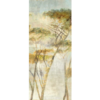 Mural zamglone drzewa Khroma DG2HYM1023 Hymn Savanna Wall Designs II