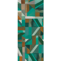 Mural geometryczny Khroma DG2LYR1031 Lyric Green Wall Designs II