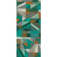 Mural geometryczny Khroma DG2LYR1032 Lyric Green Wall Designs II