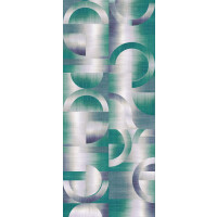Mural geometryczny Khroma DGPRI1013 Leonardo Teal Wall Designs II
