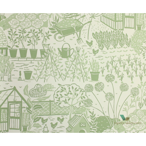 Tapeta Sanderson 216351 The Potting Room