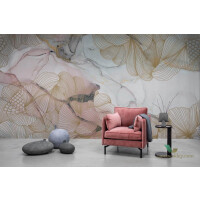 Tapeta Rebel Walls R17092 Opulence Pink Marble różowy złoty marmur