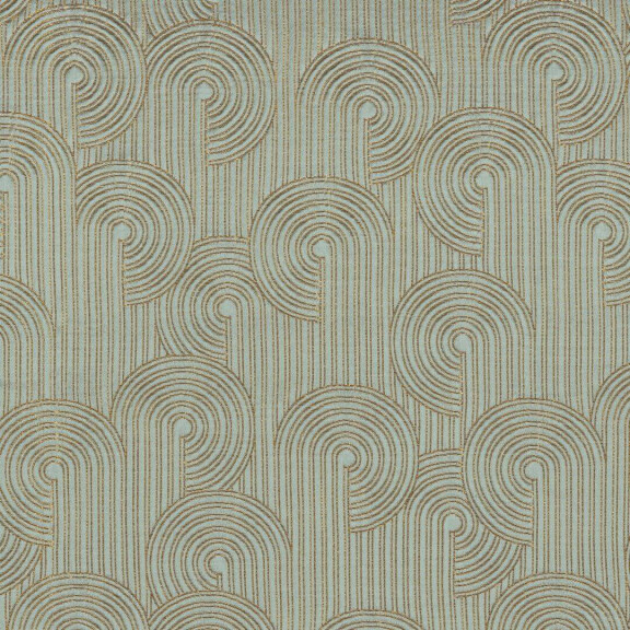 Tkanina żakardowa w stylu Art Deco Casamance 32540413 Colimacon Porte Des Lilas