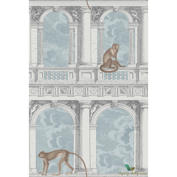 Tapeta Małpy I Architektura Cole & Son Procuratie con Vista 114/8015 Fornasetti