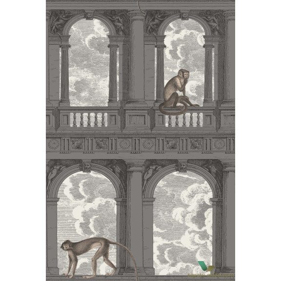 Tapeta Małpy I Architektura Cole & Son Procuratie con Vista 114/8016 Fornasetti