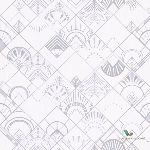 Tapeta geometryczna w stylu Art Deco Caselio SRL100450017 Golden Years Scarlett