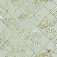 Tapeta geometryczna w stylu Art Deco Caselio SRL100457098 Golden Years Scarlett