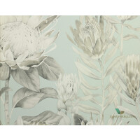Tapeta kwiaty Sanderson 216645 King Protea The Glasshouse