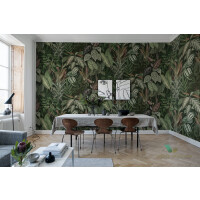 Fototapeta egzotyczna Rebel Walls R14592 Mischievous Monkeys Lush