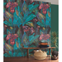 Mural Roślinny Casadeco BOTA85957249 Iris Botanica