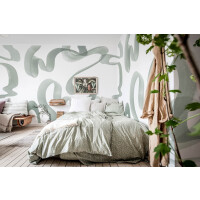 Fototapeta abstrakcja Rebel Walls R18351 Waves Green Simplicity