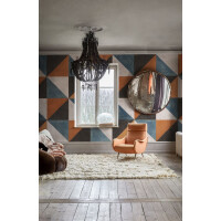 Fototapeta geometryczna Rebel Walls R17812 Tunis Rust Svenery