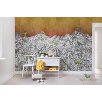 Fototapeta R16993 Dinosaur Mountain Volcano Rebel Walls