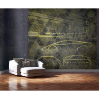 Mural heksagony i pojazdy Zambaiti Parati Z90057 Automobili Lamborghini 2