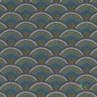 Tapeta w wachlarze art-deco Casamance Otto 74821544 Printemps Viennois