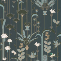 Tapeta roślinna w stylu Art-deco Caselio LBY 102096175 Ephemeral Labyrinth