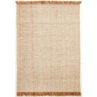 Dywan z frędzlami beżowy Nordic Nature Beige - wełna z jutą