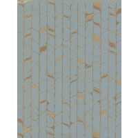 Tapeta metalizowana niebiesko-złota York Wallcoverings OS4202 Perfect Petals Candice Olson Modern Nature 2