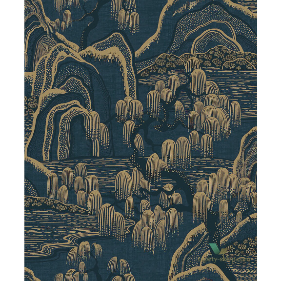 Tapeta w japońskim stylu Boras 3132 Indigo Garden Eastern Simplicity